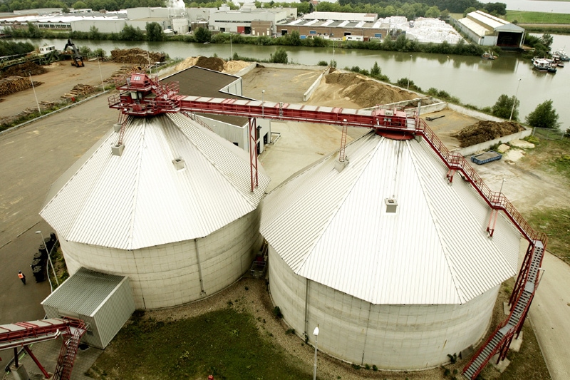 Energiecentrale voor biobrandstof