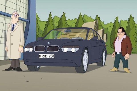 Nagesynchroniseerde auto's