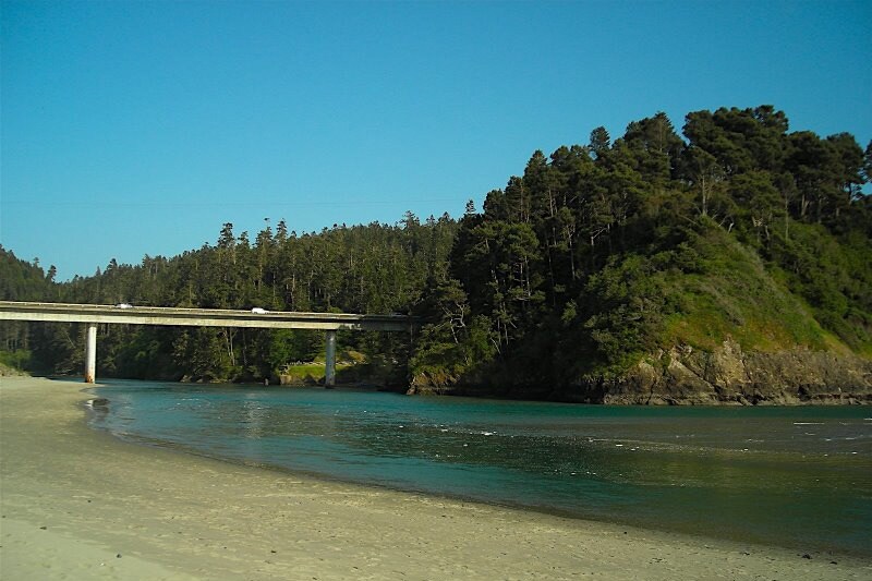 De brug nabij Mendocino