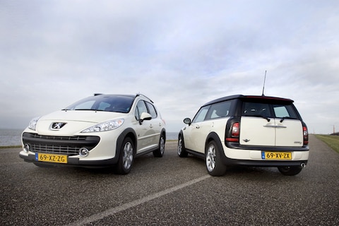 Test: Mini Cooper D Clubman - Peugeot 207 SW 1.6 HDiF