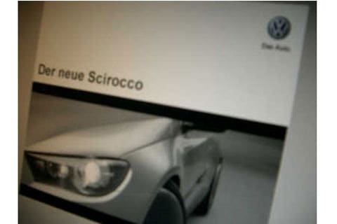 Volkswagen Scirocco-folder is al klaar