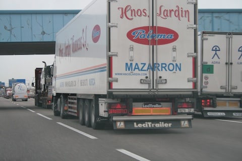 Vrachtverkeer van de weg