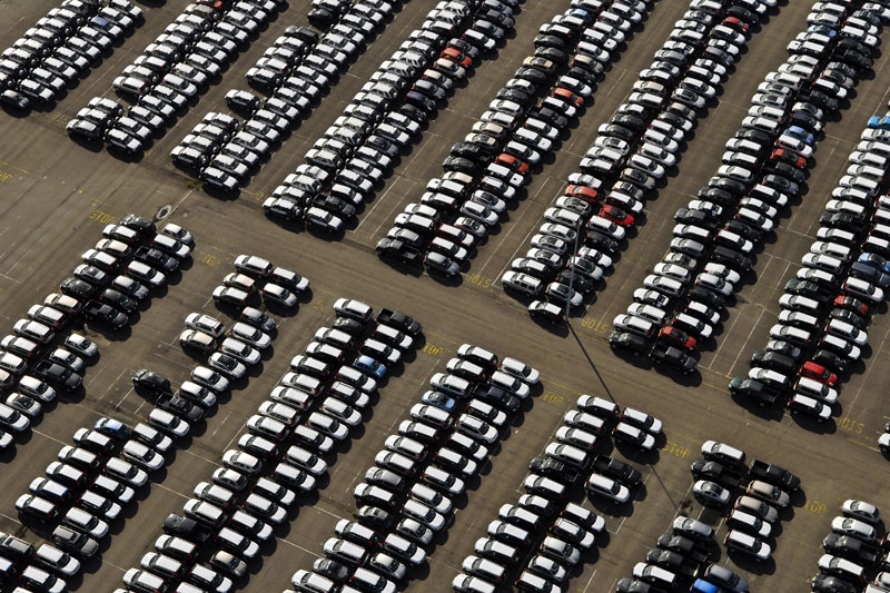 Nissan voorraadterrein | Foto: ANP