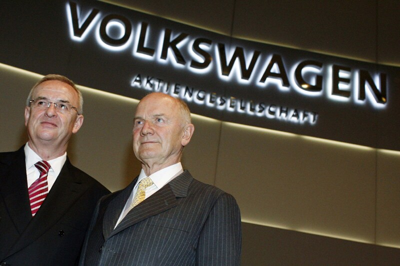 Martin Winterkorn en Ferdinand Piëch (foto: AFP)