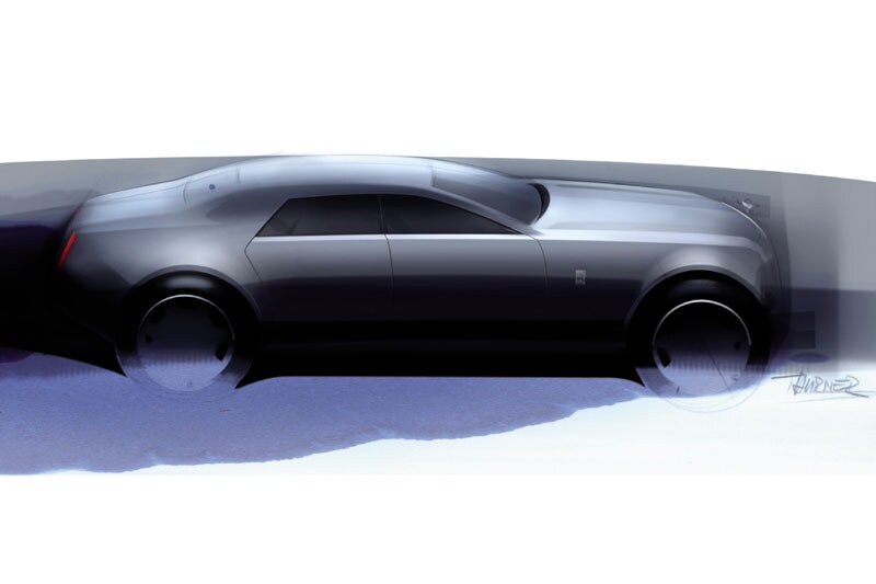 Rolls-Royce RR4 ontwerpschets
