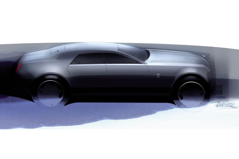 Rolls-Royce RR4 ontwerpschets