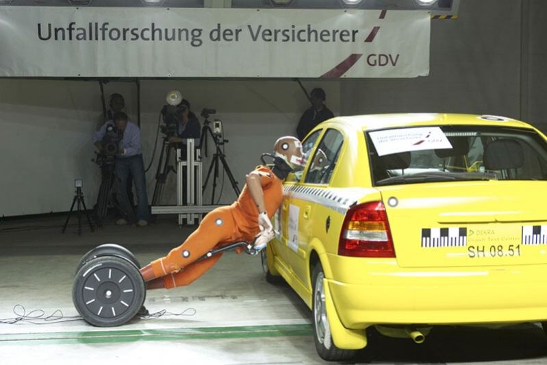 Botsproef met Segway