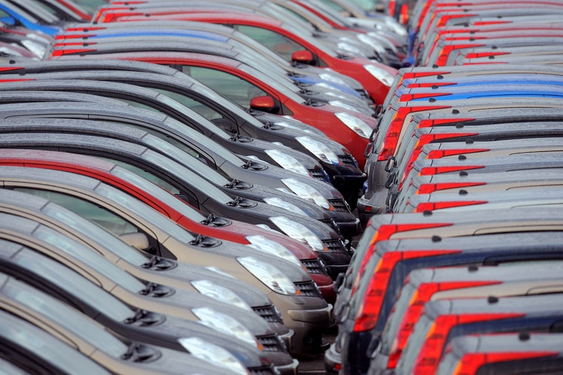 Nissan-voorraad Tyne docks in South Shields | Foto