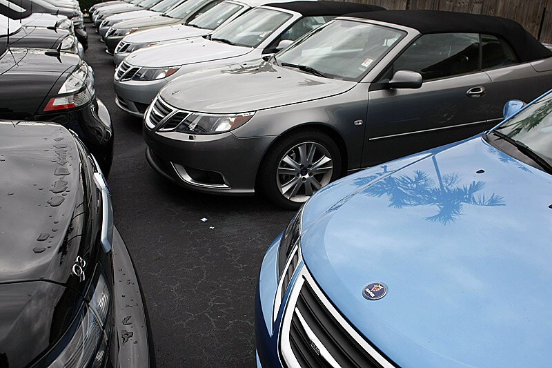 Saab-voorraad in Miami | Foto: ANP/AFP