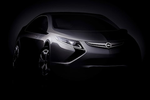 Opel Ampera: aan het stopcontact