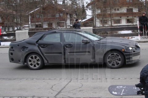 Jaguar XJ aan de après-ski