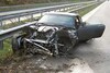 Wiesmann GT crasht op Autobahn