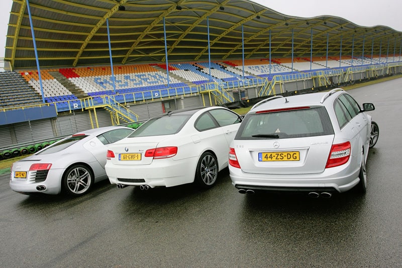 R8, M3 en C63 op Assen
