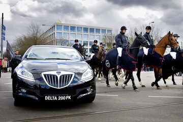 Paarden in actie voor Lancia bij AutoRAI | Foto: A