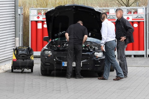 Mercedes SLK-proto met panne