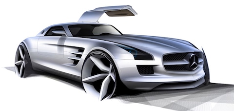 Ook elektrische versie Mercedes SLS AMG 
