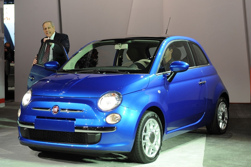 Jim Press bij Fiat 500 (foto: AFP)