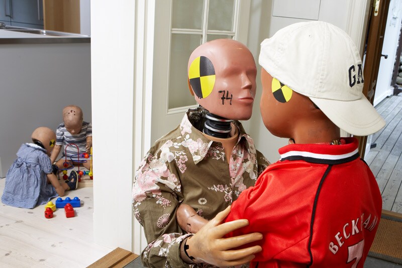 Familie crash-test dummies
