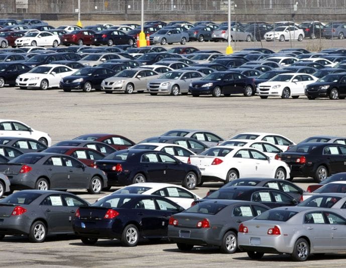 GM-voorraden in Lake Orion, Michigan | Foto: ANP/A