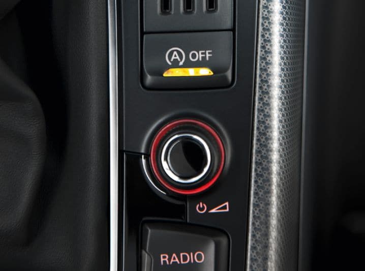 Audi A5 start-stopknop
