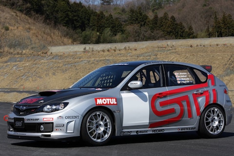 Subaru racet Impreza WRX STI op Nürburgring 