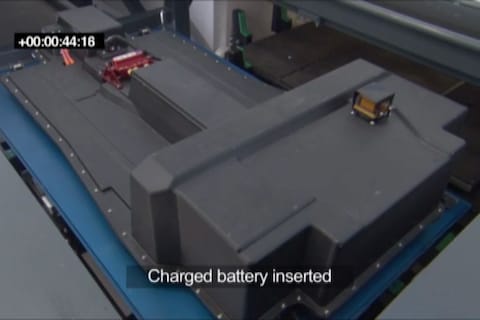 Better Place heeft eerste accuwisselstation