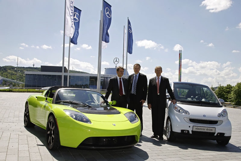 Samenwerking Daimler en Tesla Motors