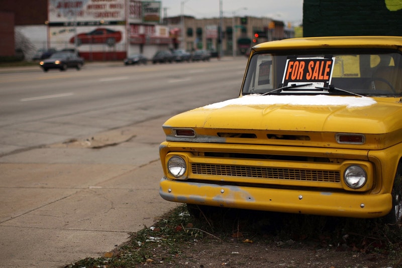 Chevrolet te koop in Detroit | Foto: ANP/AFP