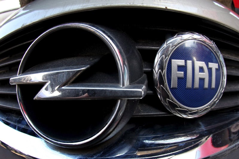 Fiat-Opel-logo's | Foto: ANP/AFP