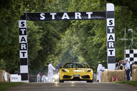 Ferrari's op Goodwood
