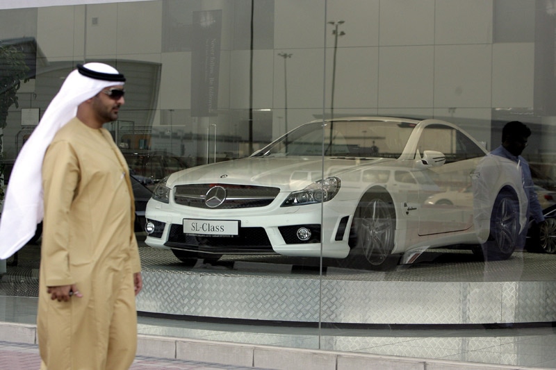 Mercedes-dealer in Arabië | Foto: ANP/AFP