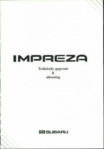 Brochures Subaru Impreza - Folders