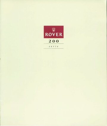 Brochures Rover 200-serie - Folders