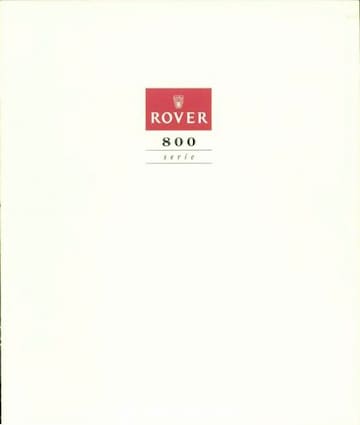 Brochures Rover 800-serie - Folders