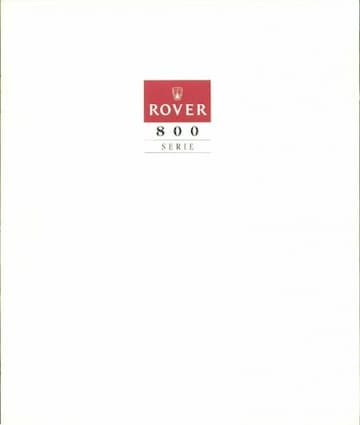 Brochures Rover 800-serie - Folders