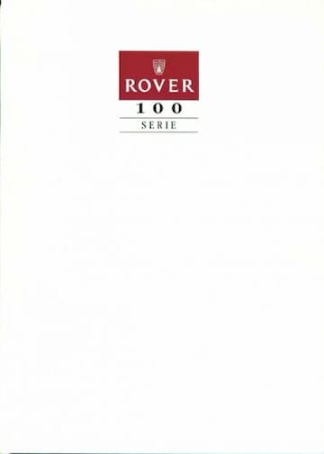 Brochures Rover 100-serie - Folders
