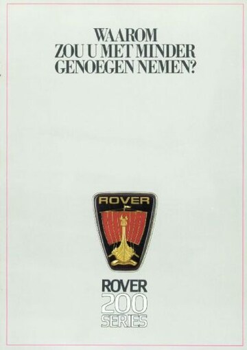 Brochures Rover 200-serie - Folders