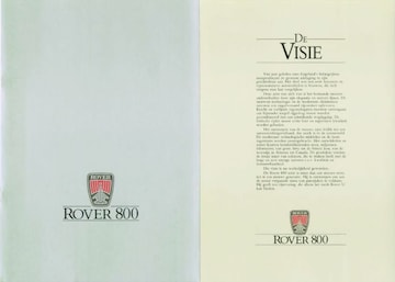 Brochures Rover 800-serie - Folders