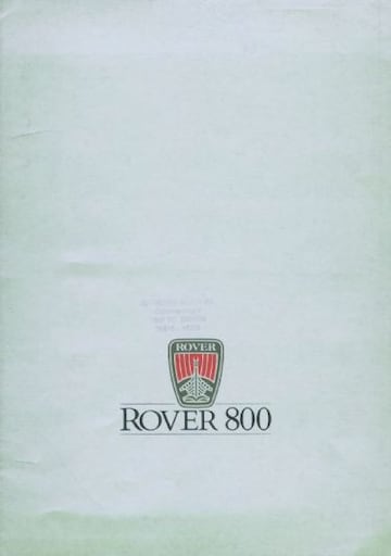 Brochures Rover 800-serie - Folders