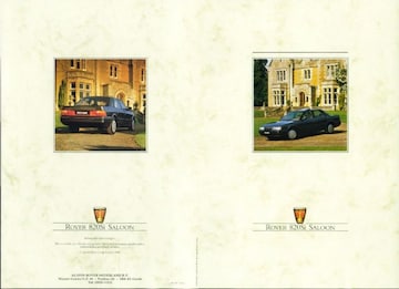 Brochures Rover 800-serie - Folders