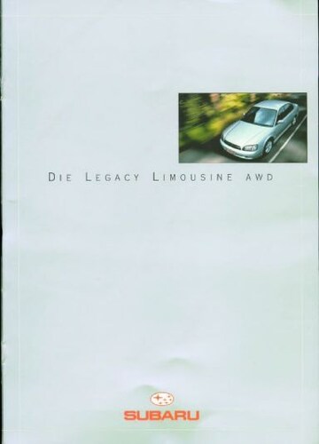 Brochures Subaru Legacy - Folders