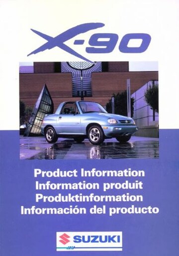 Brochures Suzuki X-90 - Folders