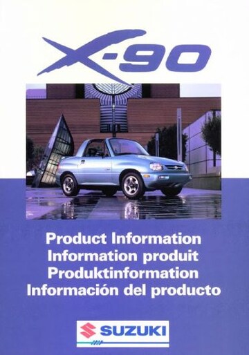 Brochures Suzuki X-90 - Folders