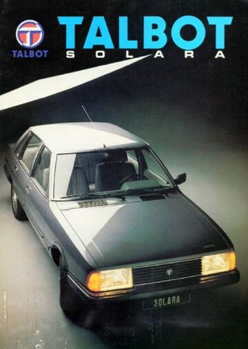 Brochures Talbot Solara - Folders