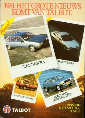 Brochures Talbot Tagora - Folders