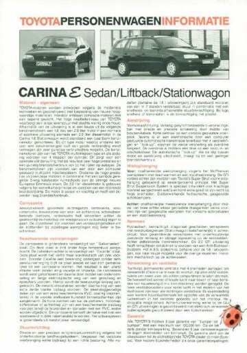 Brochures Toyota Carina - Folders