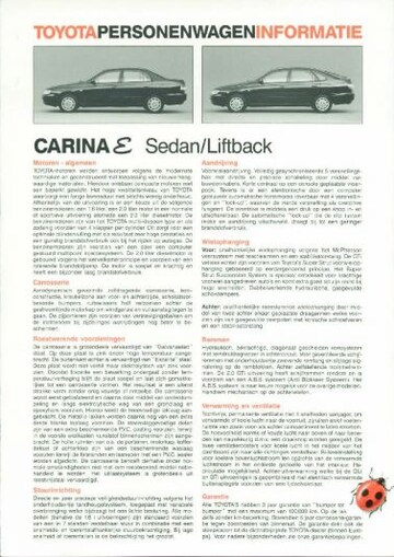 Brochures Toyota Carina - Folders