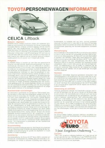 Brochures Toyota Celica - Folders