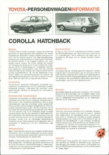 Brochures Toyota Corolla - Folders