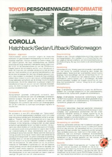 Brochures Toyota Corolla - Folders